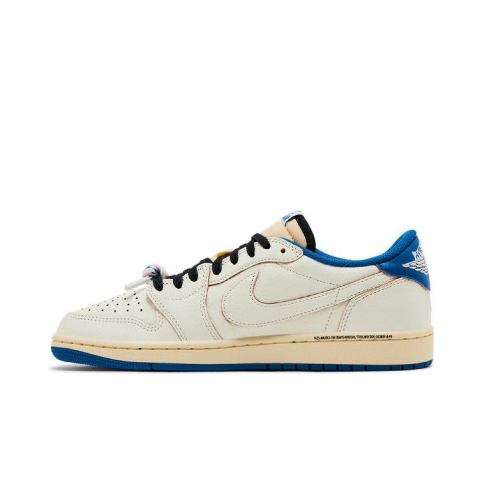 Travis Scott x Air Jordan Retro 1 Low OG SP "Sail Military Blue"