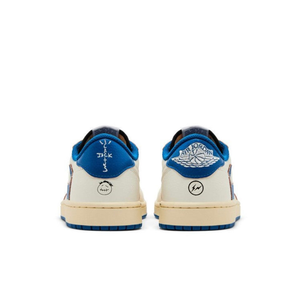 Travis Scott x Air Jordan Retro 1 Low OG SP "Sail Military Blue"